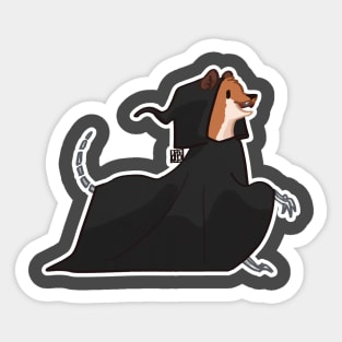 The grim stoat Sticker